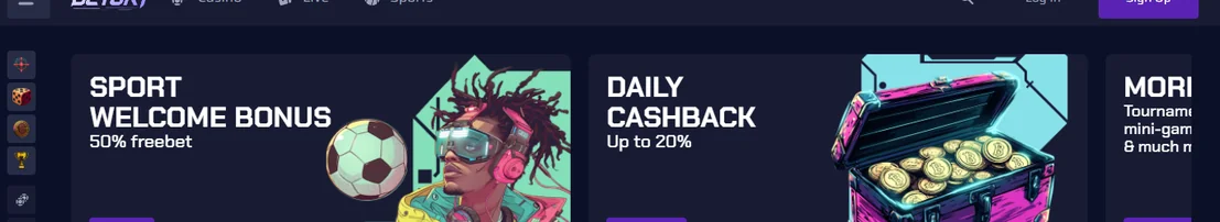 Claim bonus bij Betory Casino